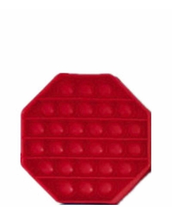 Fashion Octagoon Color Stress Reliever Toy MS-02PP RED